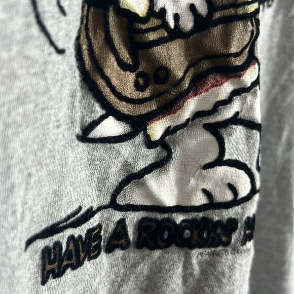 🔥🔥 Vintage Licensed PEANUTS SNOOPY Have a Rockin’ Holiday T-Shirt - Sz L - EUC - Picture 6 of 10